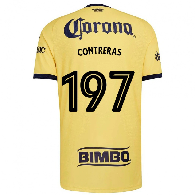 Danxen Hombre Camiseta Ángel Contreras #197 Amarillo Rojo Negro 1ª Equipación 2026/27 La Camisa