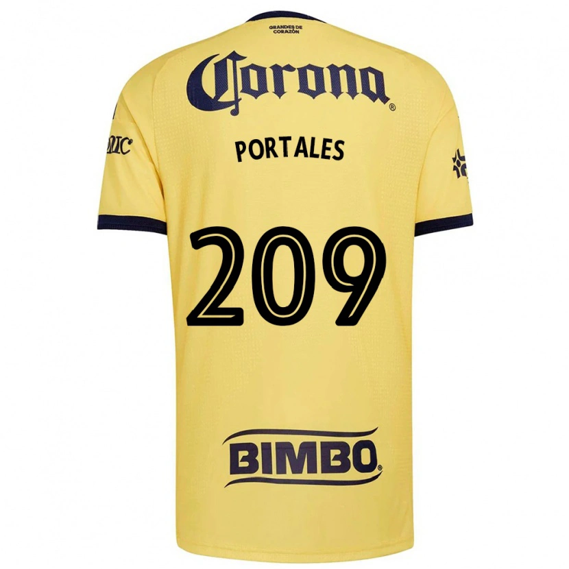 Danxen Hombre Camiseta Walter Portales #209 Amarillo Rojo Negro 1ª Equipación 2026/27 La Camisa