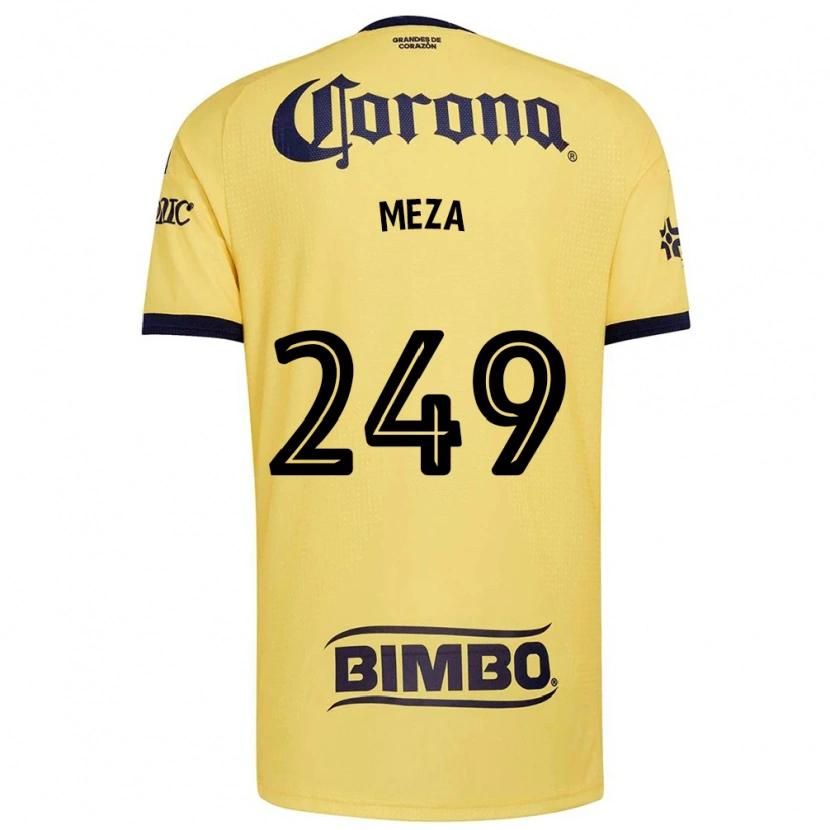 Danxen Hombre Camiseta Enrique Meza #249 Amarillo Rojo Negro 1ª Equipación 2026/27 La Camisa