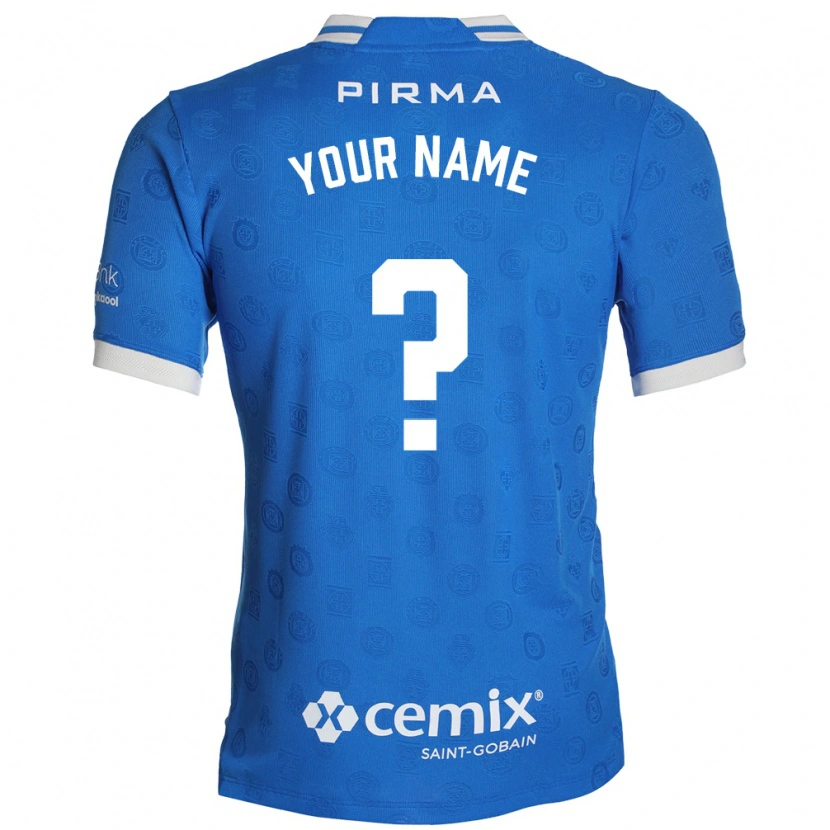 Danxen Hombre Camiseta Su Nombre #0 Azul Blanco Rojo 1ª Equipación 2026/27 La Camisa