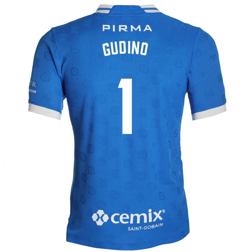 Danxen Hombre Camiseta Andrés Gudiño #1 Azul Blanco Rojo 1ª Equipación 2026/27 La Camisa