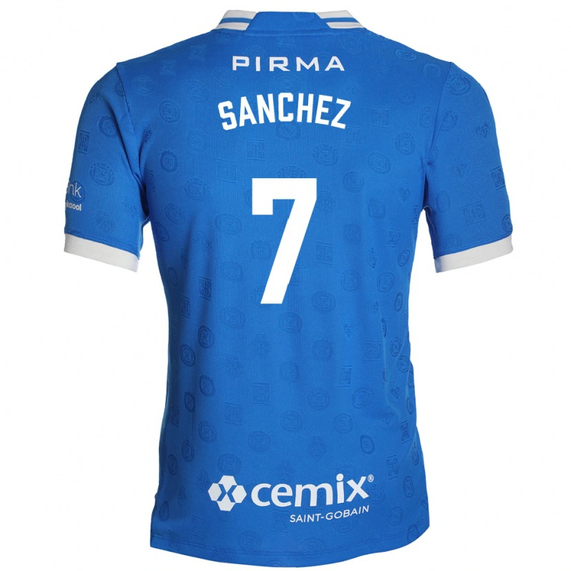 Danxen Hombre Camiseta Andrea Sanchez #7 Azul Blanco Rojo 1ª Equipación 2026/27 La Camisa