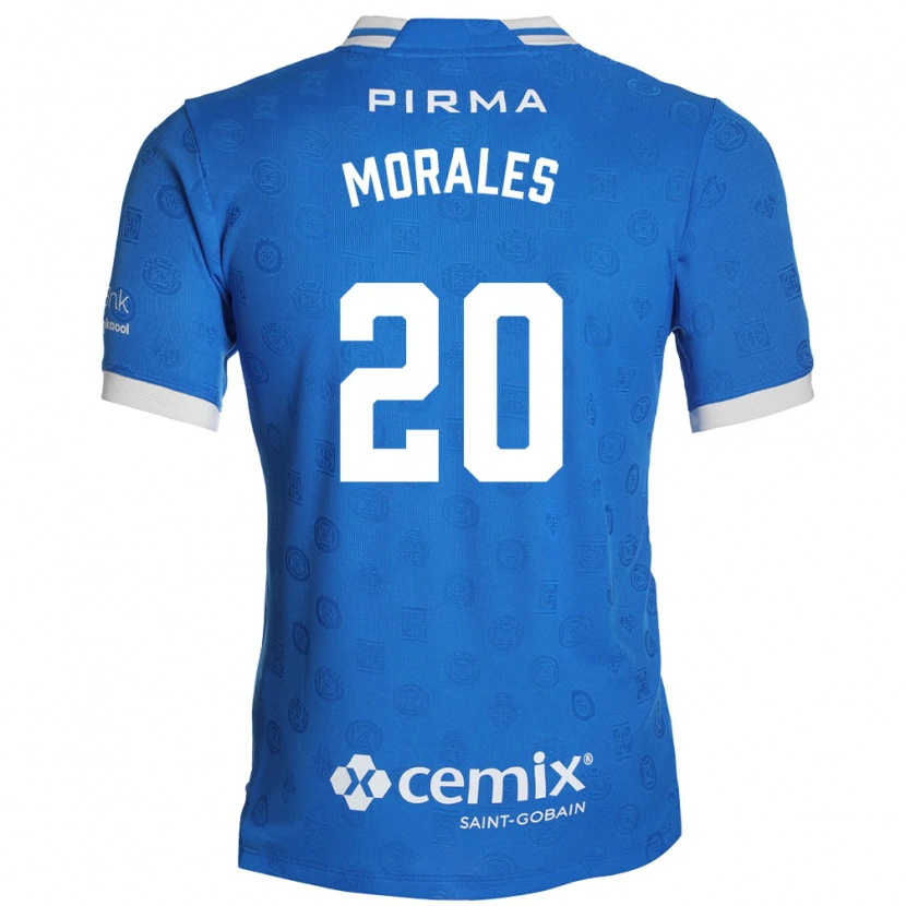 Danxen Hombre Camiseta Ivan Morales #20 Azul Blanco Rojo 1ª Equipación 2026/27 La Camisa
