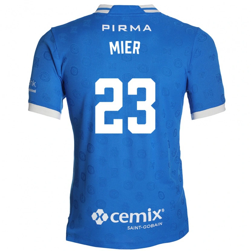Danxen Hombre Camiseta Kevin Mier #23 Azul Blanco Rojo 1ª Equipación 2026/27 La Camisa