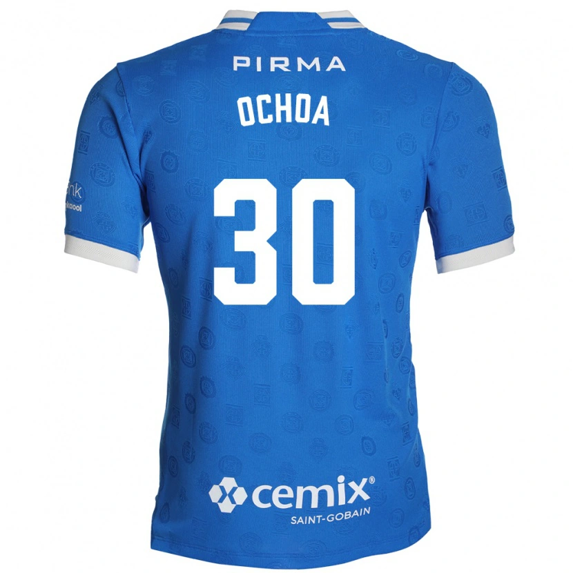Danxen Hombre Camiseta Emmanuel Ochoa #30 Azul Blanco Rojo 1ª Equipación 2026/27 La Camisa