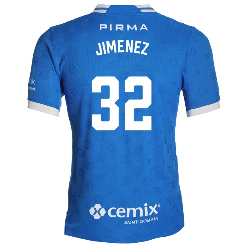 Danxen Hombre Camiseta Cristian Jiménez #32 Azul Blanco Rojo 1ª Equipación 2026/27 La Camisa