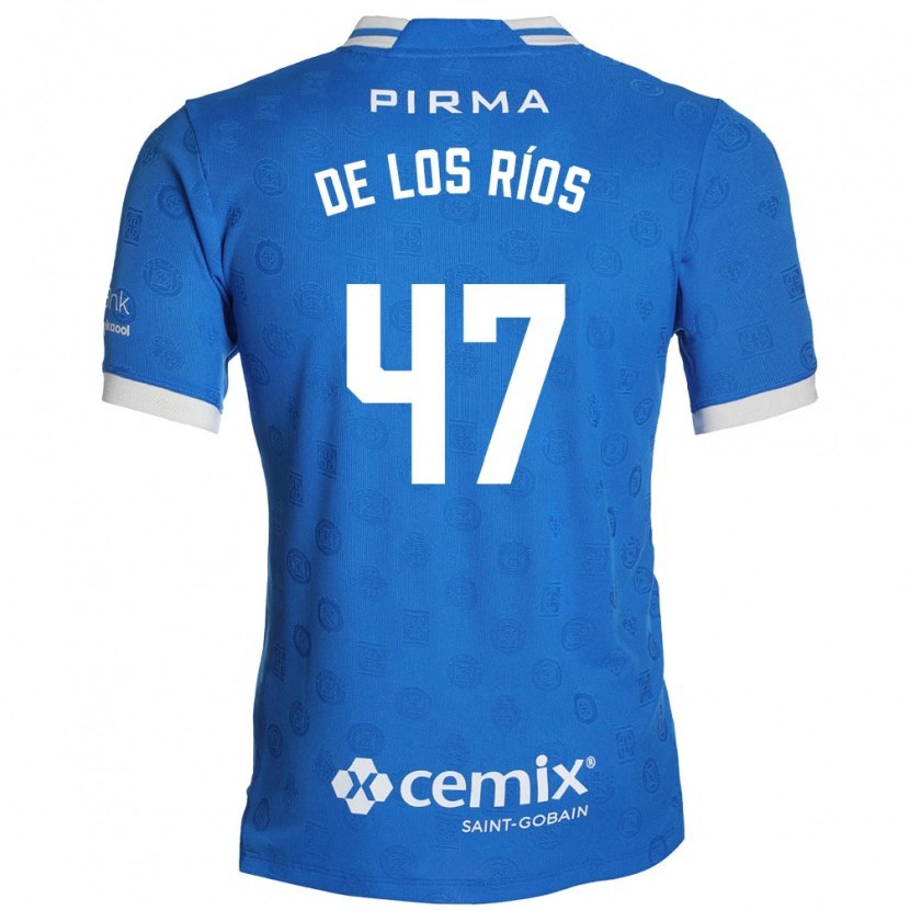 Danxen Hombre Camiseta Sergio De Los Ríos #47 Azul Blanco Rojo 1ª Equipación 2026/27 La Camisa