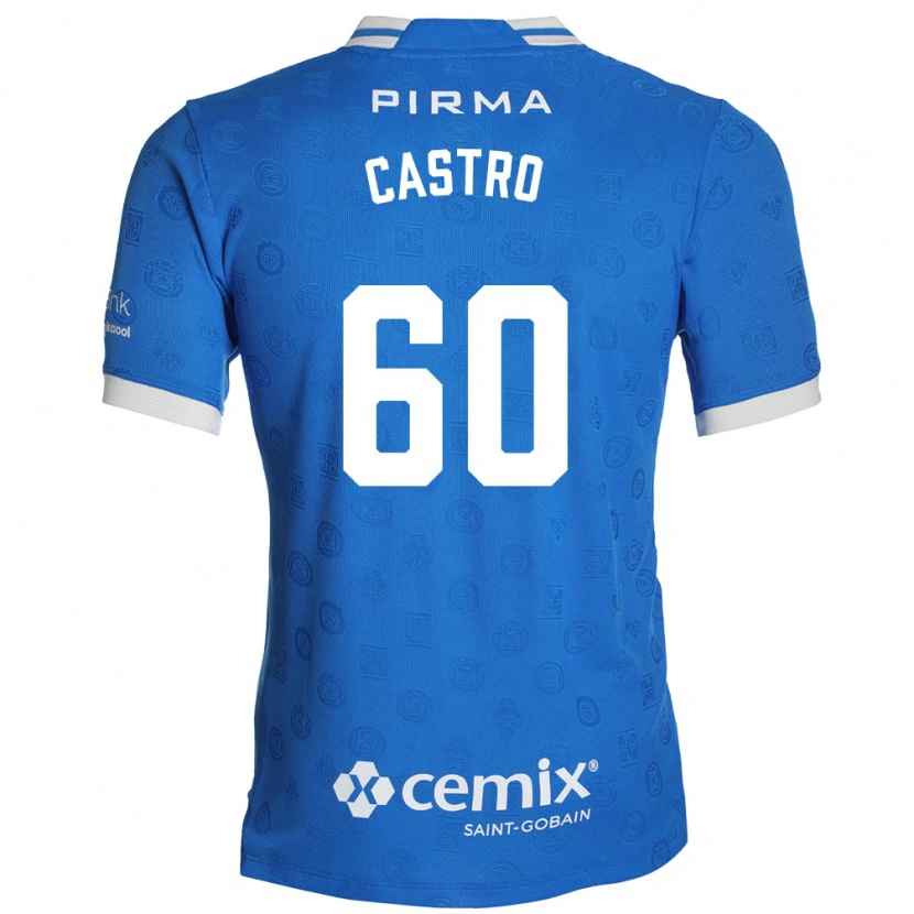 Danxen Hombre Camiseta Ariel Castro #60 Azul Blanco Rojo 1ª Equipación 2026/27 La Camisa