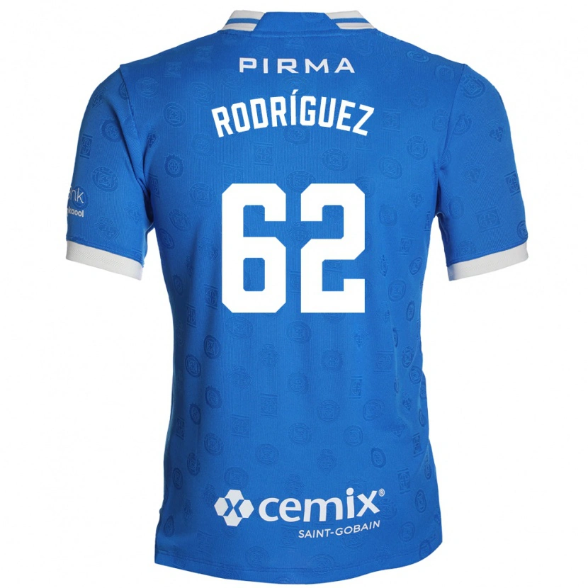 Danxen Hombre Camiseta Emanuel Rodríguez #62 Azul Blanco Rojo 1ª Equipación 2026/27 La Camisa