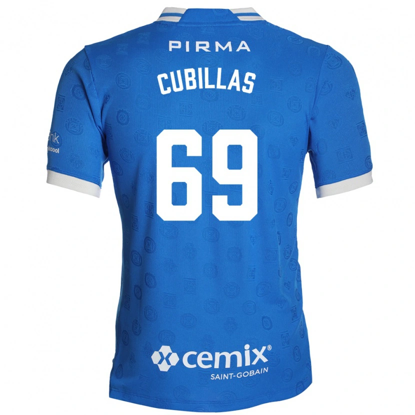 Danxen Hombre Camiseta Andre Cubillas #69 Azul Blanco Rojo 1ª Equipación 2026/27 La Camisa