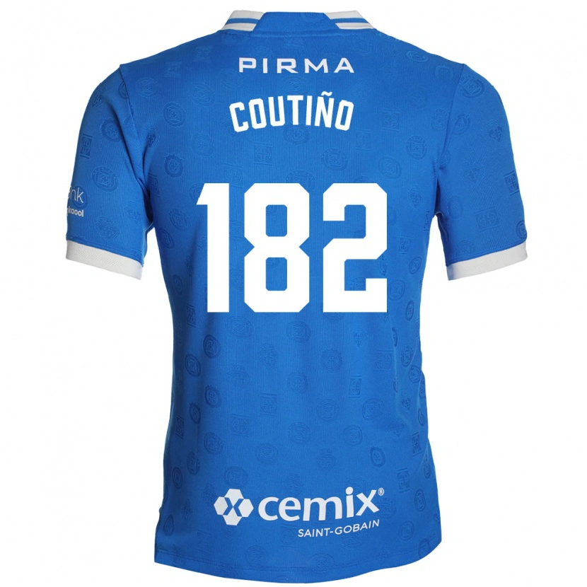 Danxen Hombre Camiseta Santiago Coutiño #182 Azul Blanco Rojo 1ª Equipación 2026/27 La Camisa