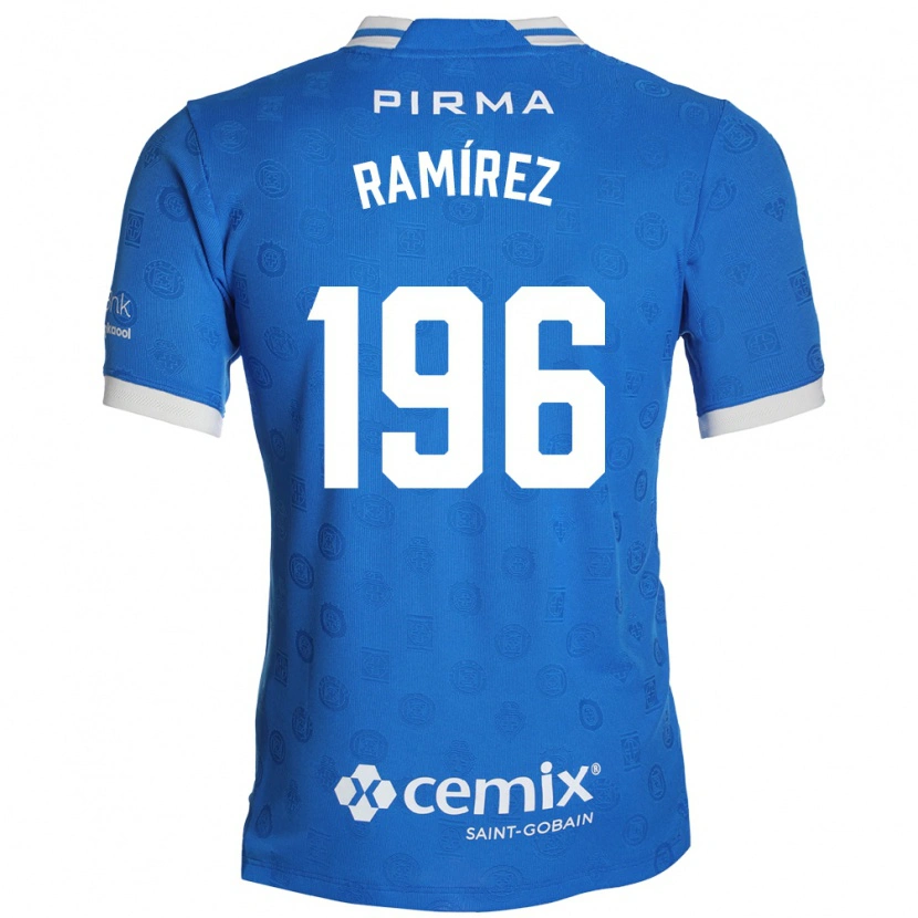 Danxen Hombre Camiseta Ian Ramírez #196 Azul Blanco Rojo 1ª Equipación 2026/27 La Camisa