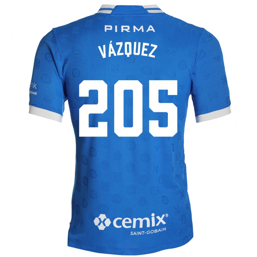 Danxen Hombre Camiseta Jonathan Vázquez #205 Azul Blanco Rojo 1ª Equipación 2026/27 La Camisa