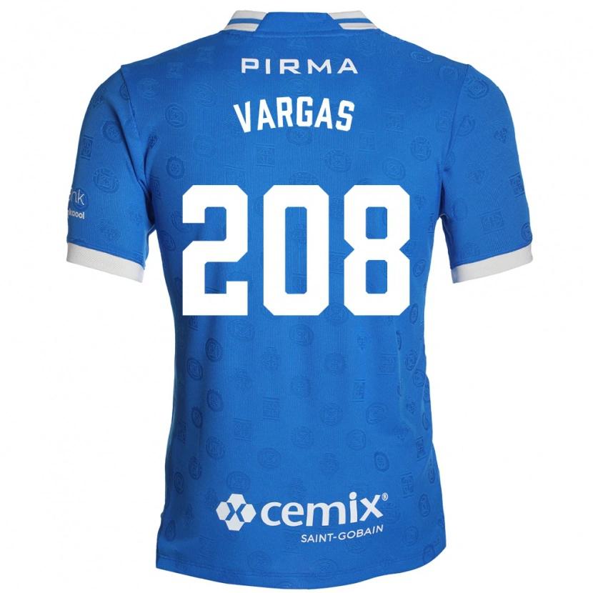 Danxen Hombre Camiseta Santiago Vargas #208 Azul Blanco Rojo 1ª Equipación 2026/27 La Camisa