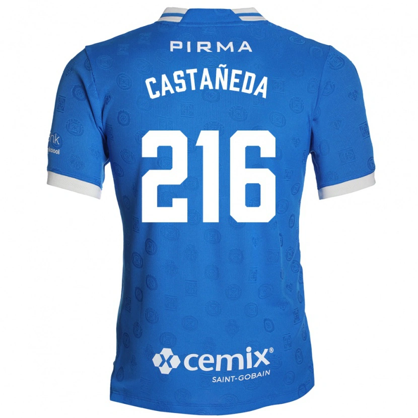 Danxen Hombre Camiseta Ian Castañeda #216 Azul Blanco Rojo 1ª Equipación 2026/27 La Camisa