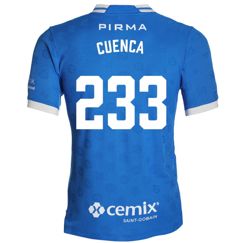 Danxen Hombre Camiseta Yazziel Cuenca #233 Azul Blanco Rojo 1ª Equipación 2026/27 La Camisa