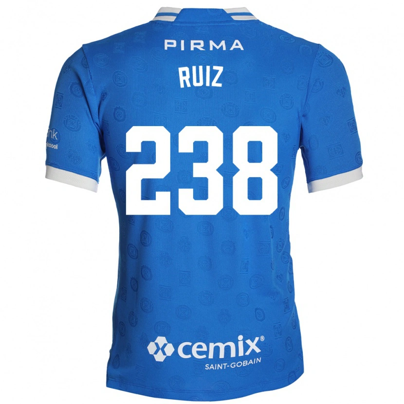 Danxen Hombre Camiseta Abel Ruiz #238 Azul Blanco Rojo 1ª Equipación 2026/27 La Camisa