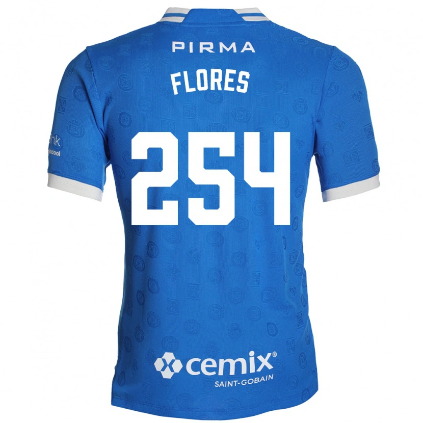 Danxen Hombre Camiseta Derek Flores #254 Azul Blanco Rojo 1ª Equipación 2026/27 La Camisa