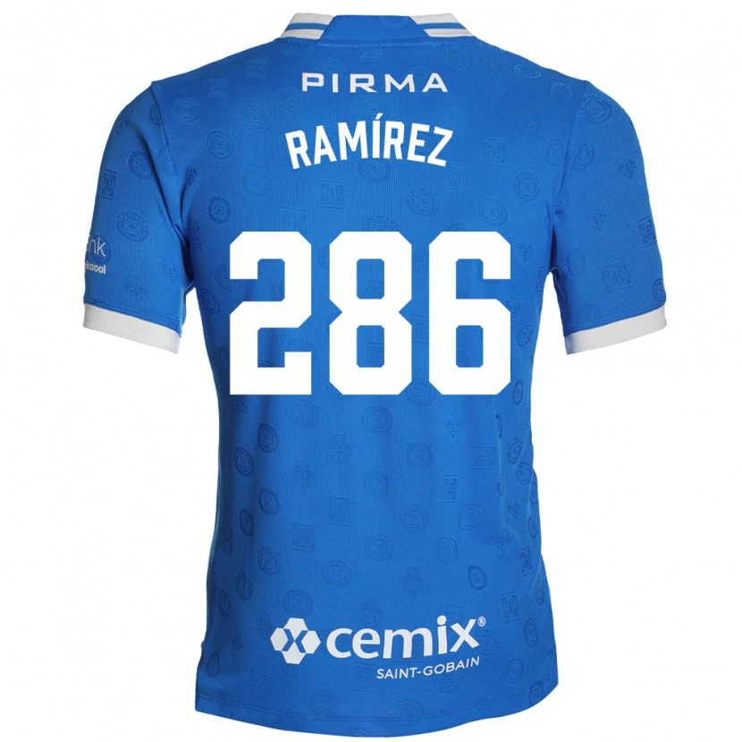 Danxen Hombre Camiseta Mauricio Ramírez #286 Azul Blanco Rojo 1ª Equipación 2026/27 La Camisa