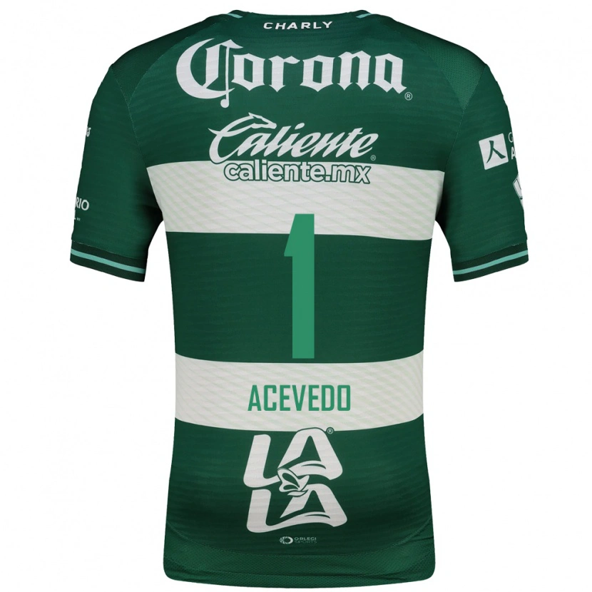 Danxen Hombre Camiseta Carlos Acevedo #1 Verde Blanco 1ª Equipación 2026/27 La Camisa