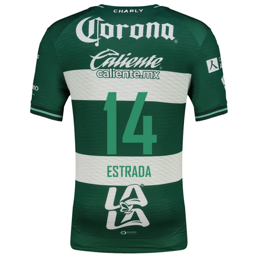 Danxen Hombre Camiseta Katia Estrada #14 Verde Blanco 1ª Equipación 2026/27 La Camisa