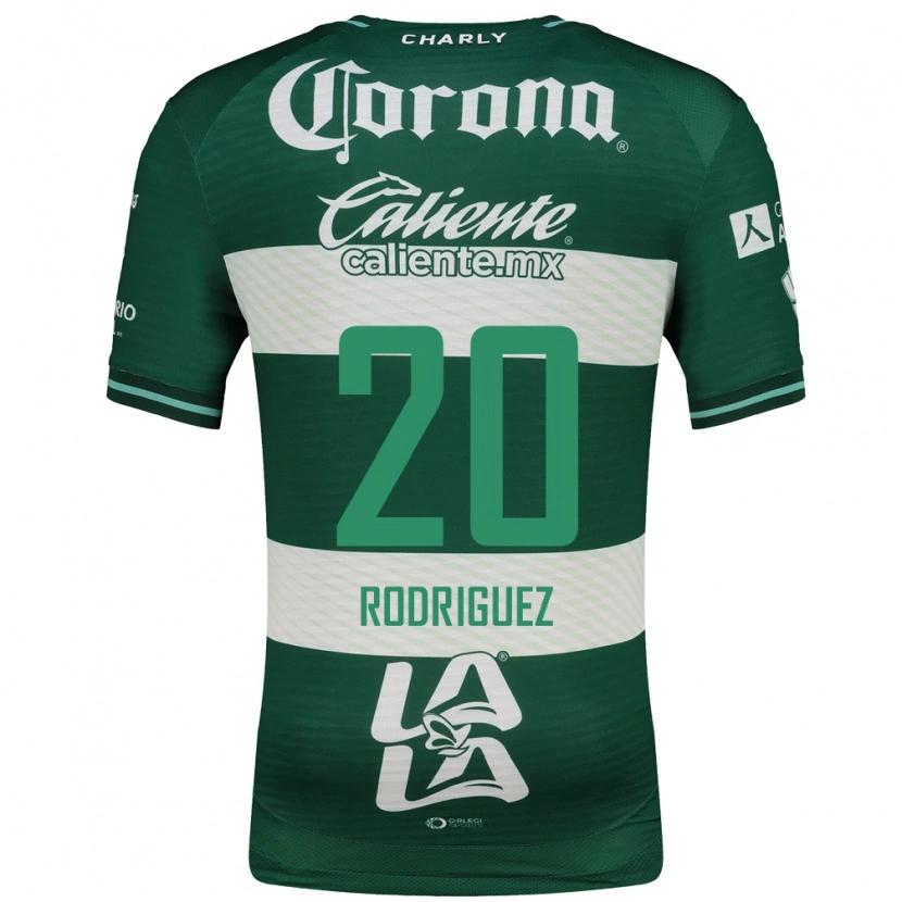 Danxen Hombre Camiseta Hugo Rodriguez #20 Verde Blanco 1ª Equipación 2026/27 La Camisa