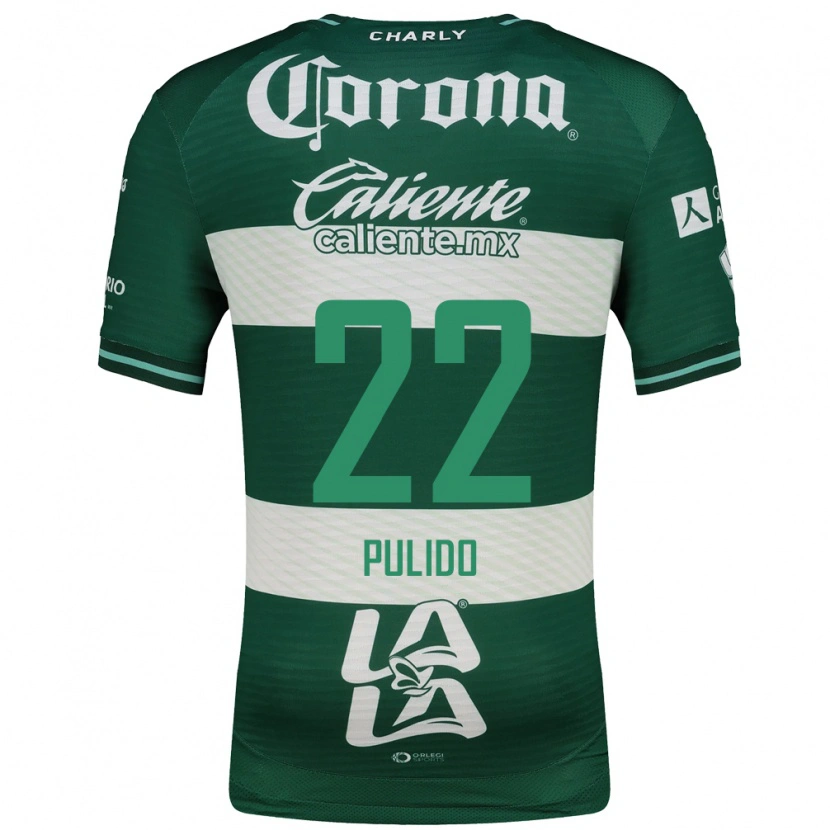 Danxen Hombre Camiseta Sheila Pulido #22 Verde Blanco 1ª Equipación 2026/27 La Camisa