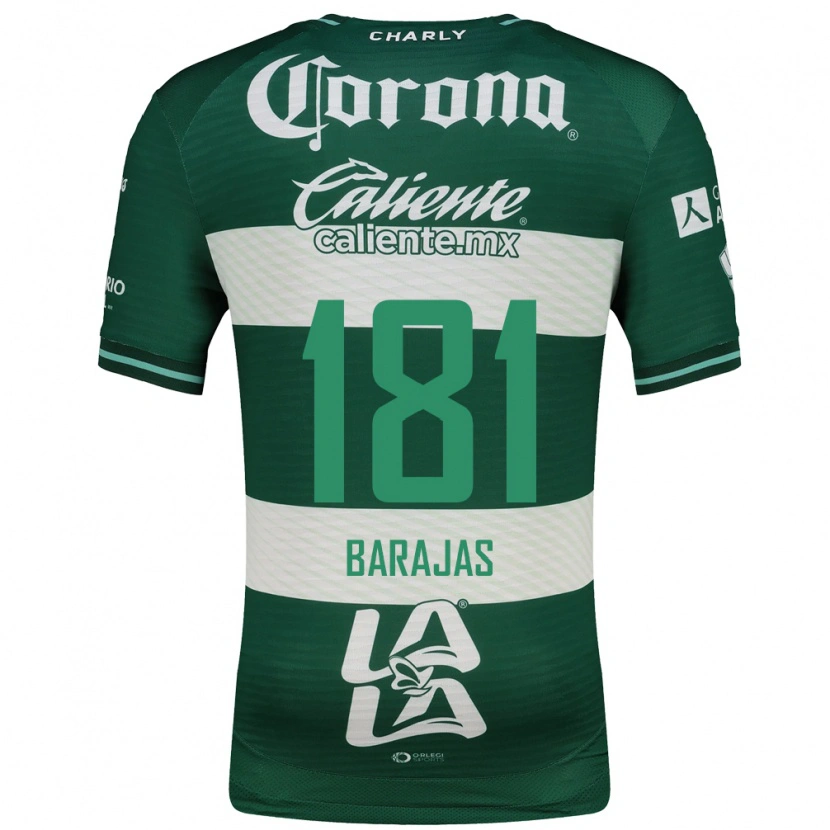 Danxen Hombre Camiseta Sergio Barajas #181 Verde Blanco 1ª Equipación 2026/27 La Camisa