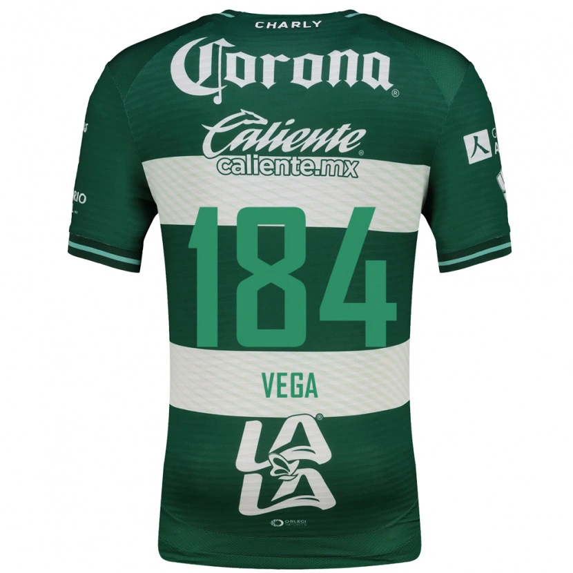 Danxen Hombre Camiseta Luis Vega #184 Verde Blanco 1ª Equipación 2026/27 La Camisa