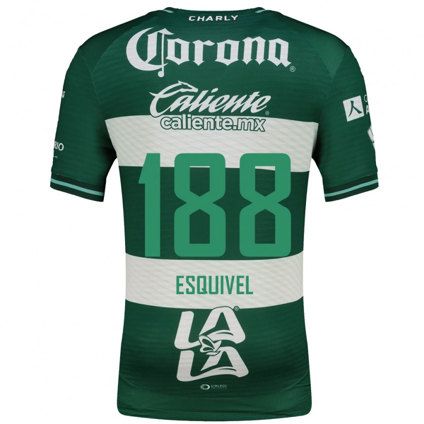 Danxen Hombre Camiseta Bruno Esquivel #188 Verde Blanco 1ª Equipación 2026/27 La Camisa