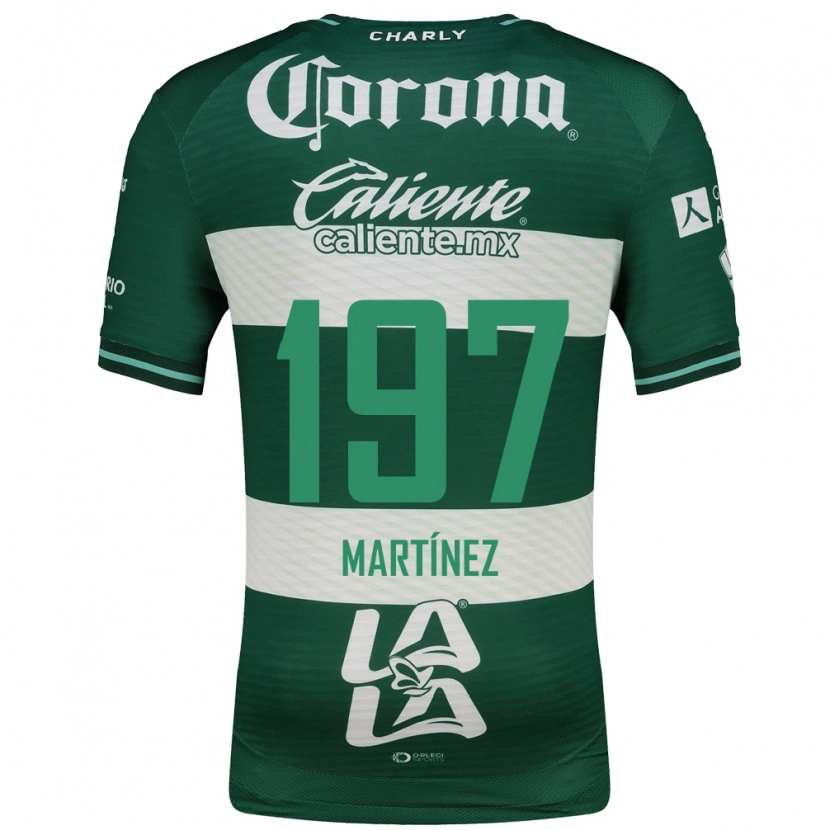 Danxen Hombre Camiseta André Martínez #197 Verde Blanco 1ª Equipación 2026/27 La Camisa