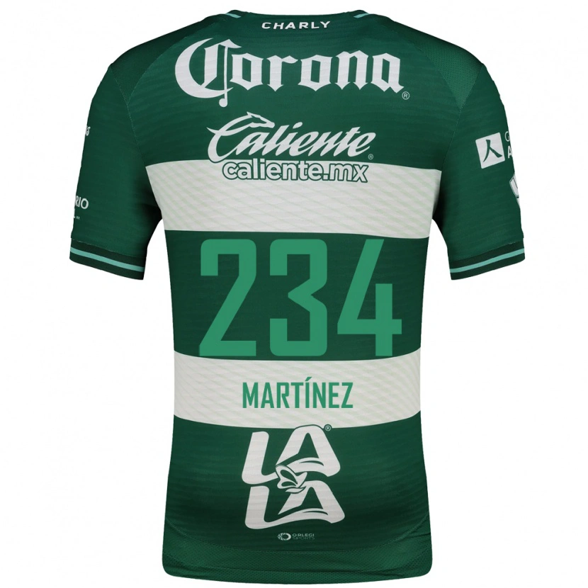 Danxen Hombre Camiseta Cristian Martínez #234 Verde Blanco 1ª Equipación 2026/27 La Camisa