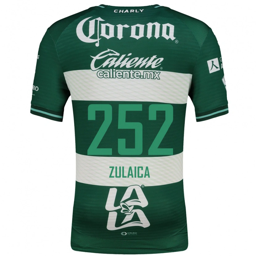 Danxen Hombre Camiseta José Zulaica #252 Verde Blanco 1ª Equipación 2026/27 La Camisa