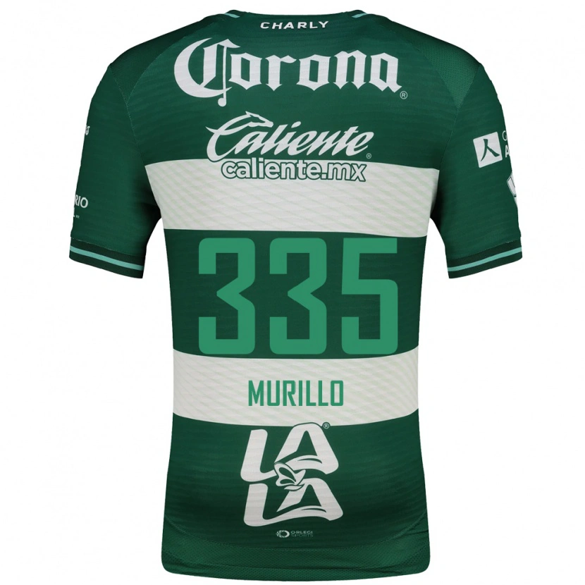 Danxen Hombre Camiseta Doryan Murillo #335 Verde Blanco 1ª Equipación 2026/27 La Camisa