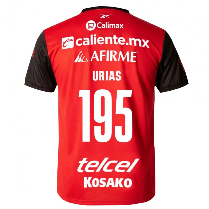 Danxen Hombre Camiseta Héctor Urías #195 Negro Rojo 1ª Equipación 2026/27 La Camisa