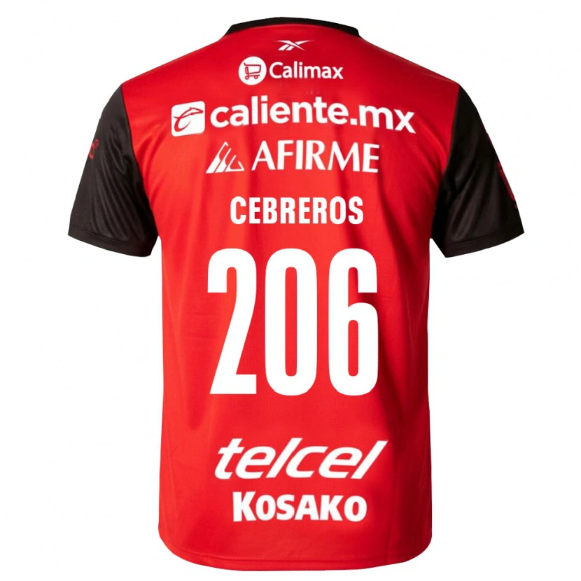 Danxen Hombre Camiseta Luis Cebreros #206 Negro Rojo 1ª Equipación 2026/27 La Camisa