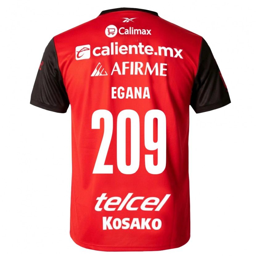 Danxen Hombre Camiseta Arath Egaña #209 Negro Rojo 1ª Equipación 2026/27 La Camisa