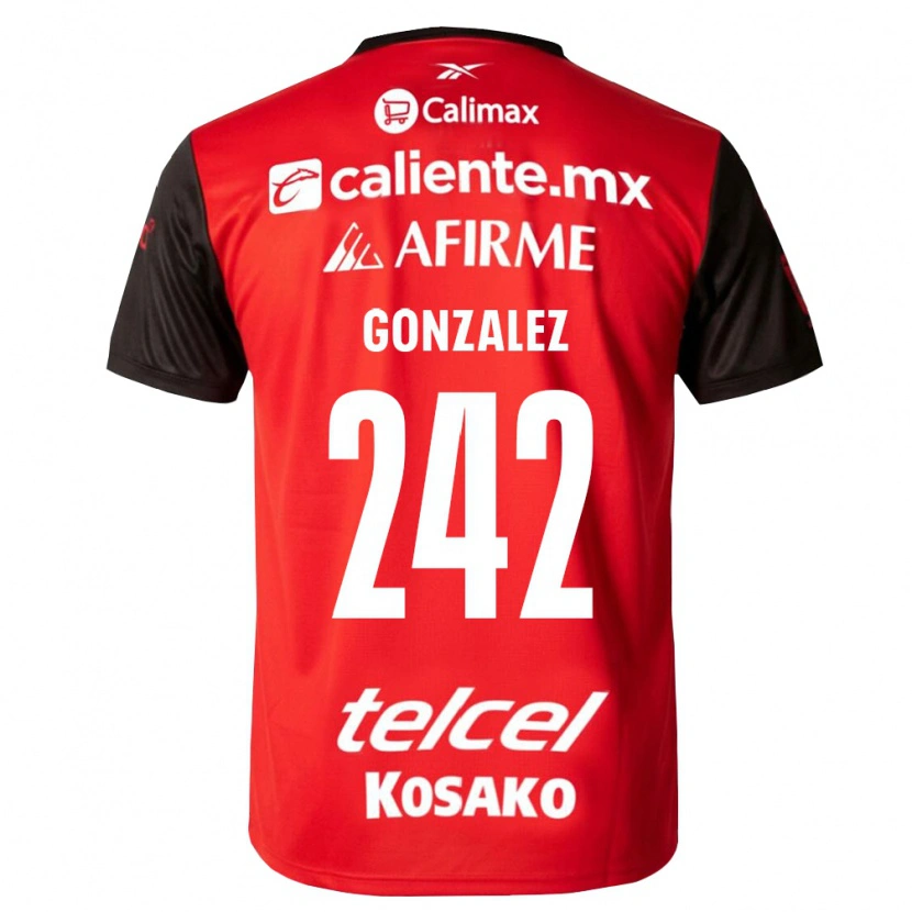 Danxen Hombre Camiseta Osmar González #242 Negro Rojo 1ª Equipación 2026/27 La Camisa