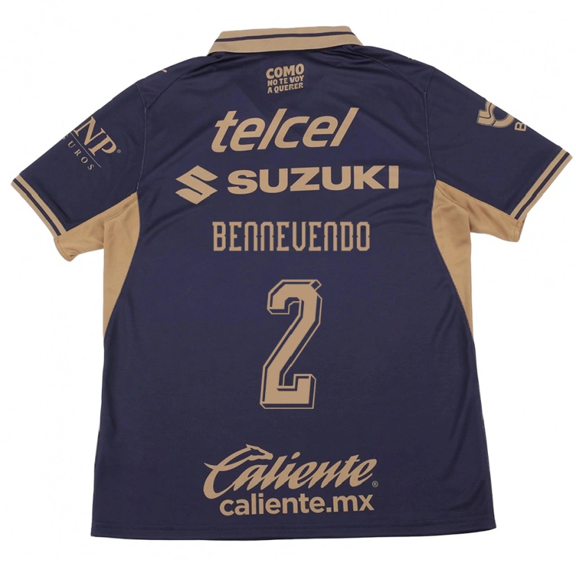 Danxen Hombre Camiseta Pablo Bennevendo #2 Morado Marrón 1ª Equipación 2026/27 La Camisa