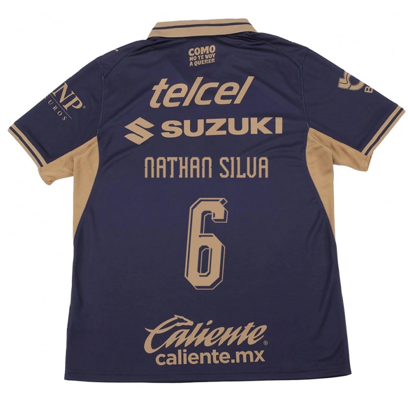 Danxen Hombre Camiseta Nathan Silva #6 Morado Marrón 1ª Equipación 2026/27 La Camisa