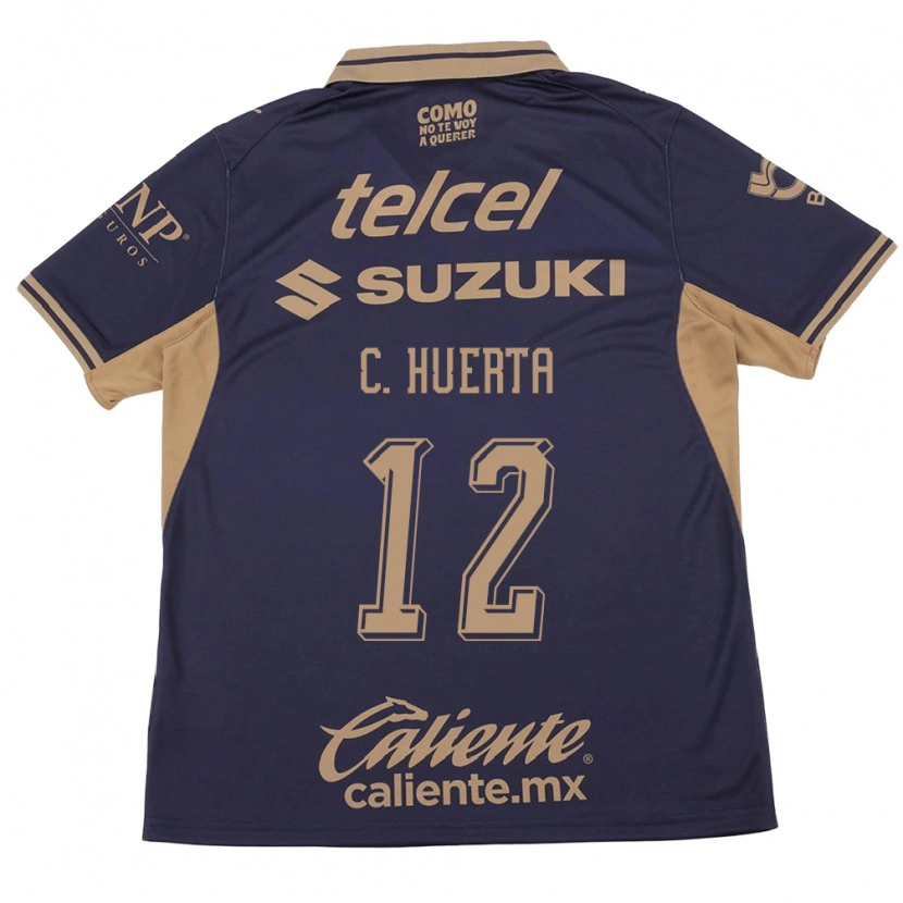 Danxen Hombre Camiseta Cesar Huerta #12 Morado Marrón 1ª Equipación 2026/27 La Camisa