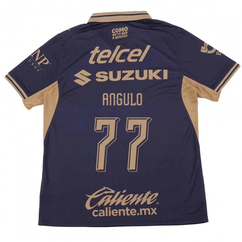 Danxen Hombre Camiseta Álvaro Angulo #77 Morado Marrón 1ª Equipación 2026/27 La Camisa