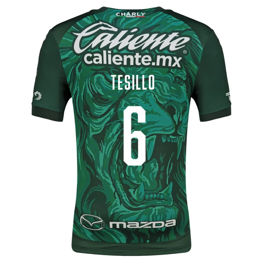 Danxen Hombre Camiseta William Tesillo #6 Verde Negro 1ª Equipación 2026/27 La Camisa