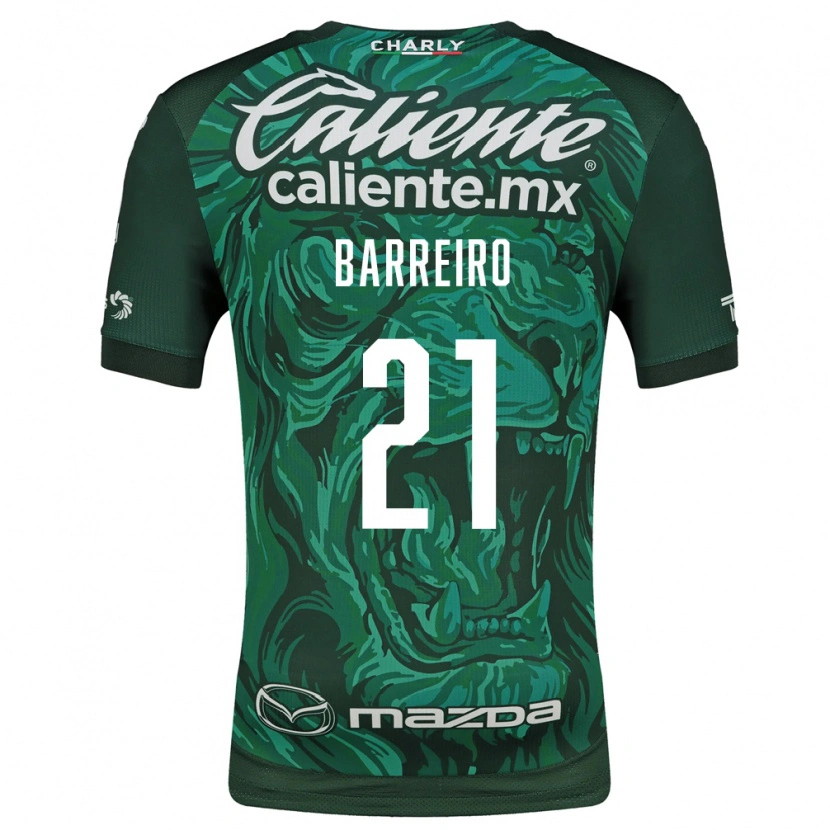 Danxen Hombre Camiseta Stiven Barreiro #21 Verde Negro 1ª Equipación 2026/27 La Camisa