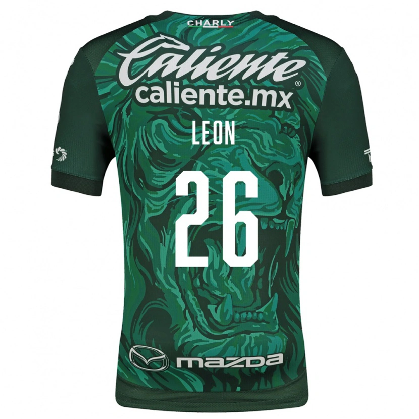 Danxen Hombre Camiseta Armando León #26 Verde Negro 1ª Equipación 2026/27 La Camisa