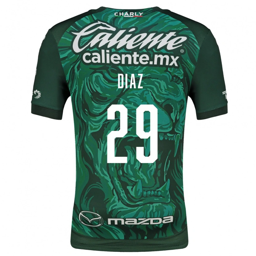 Danxen Hombre Camiseta Kenia Díaz #29 Verde Negro 1ª Equipación 2026/27 La Camisa