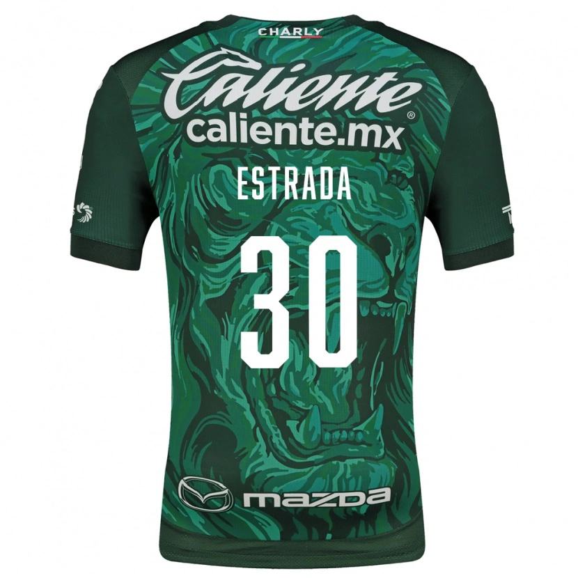 Danxen Hombre Camiseta Ángel Estrada #30 Verde Negro 1ª Equipación 2026/27 La Camisa