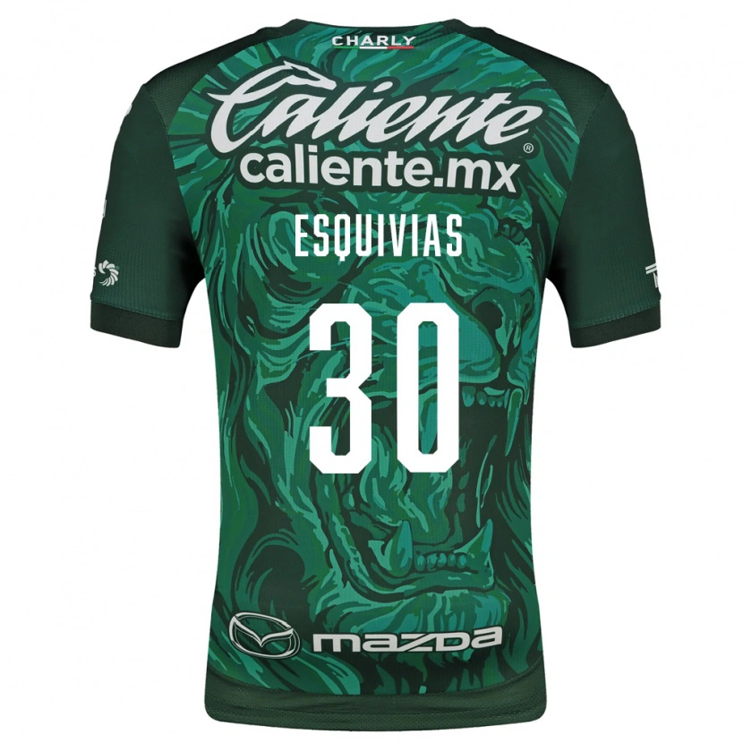 Danxen Hombre Camiseta Isabela Esquivias #30 Verde Negro 1ª Equipación 2026/27 La Camisa