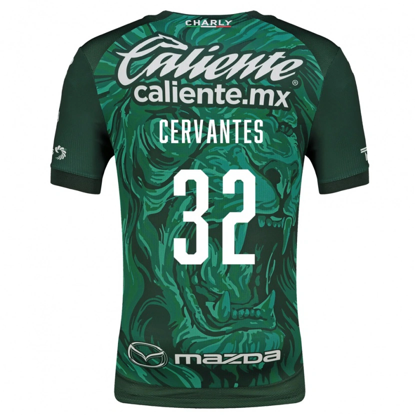 Danxen Hombre Camiseta Luis Cervantes #32 Verde Negro 1ª Equipación 2026/27 La Camisa
