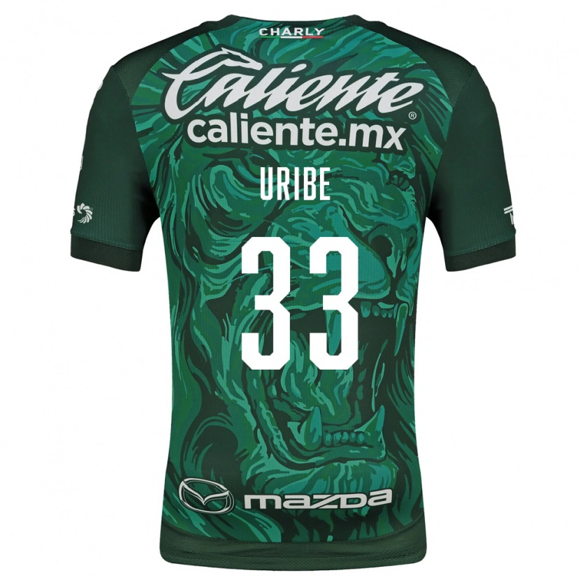 Danxen Hombre Camiseta Héctor Uribe #33 Verde Negro 1ª Equipación 2026/27 La Camisa